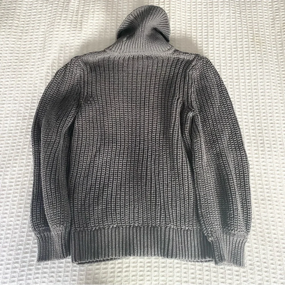 Alfani dark grey and silver turtleneck sweater size XS